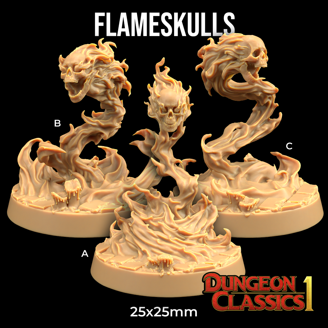 Flameskulls | PRESUPPORTED | Dungeon Classics